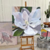 Obraz Kwiat „Aureola” – Ręcznie Malowane Kwiatowe Obrazy