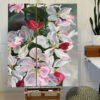 Obraz Kwiat „Orchidea” – Ręcznie Malowane Kwiatowe Obrazy